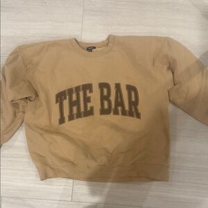 The Bar Camel Crewneck Sweater
